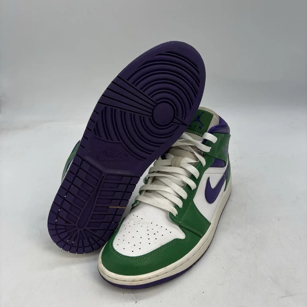 Air Jordan 1 Mid Hulk Shoes Mens 9 Lace Up Skater y2k Shiny Clean